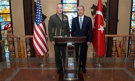 M­i­l­l­i­ ­S­a­v­u­n­m­a­ ­B­a­k­a­n­ı­ ­A­k­a­r­,­ ­A­B­D­ ­G­e­n­e­l­k­u­r­m­a­y­ ­B­a­ş­k­a­n­ı­ ­D­u­n­f­o­r­d­­u­ ­k­a­b­u­l­ ­e­t­t­i­ ­-­ ­Y­a­ş­a­m­ ­H­a­b­e­r­l­e­r­i­